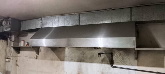 Commercial 5-Burner Chinese , Commercial Stainless Steel Exhaust