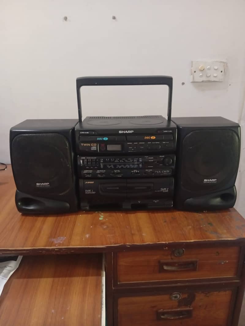 SHARP Cassette/CD Player 2