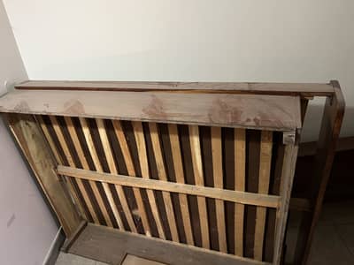 Queen bed with headboard