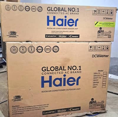 Haier Dc inverter 1.5 ton Brand new condition 0/3/1/5/4/4/5/1/2/2/4