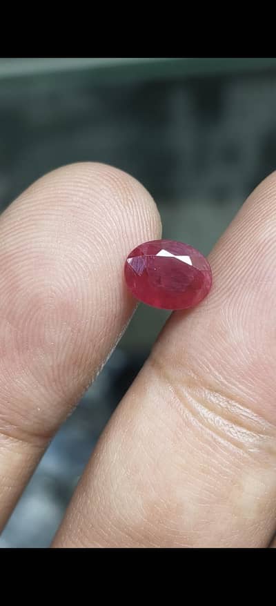Natural Red Ruby from Mozambique certified 1.71 price in pakistan