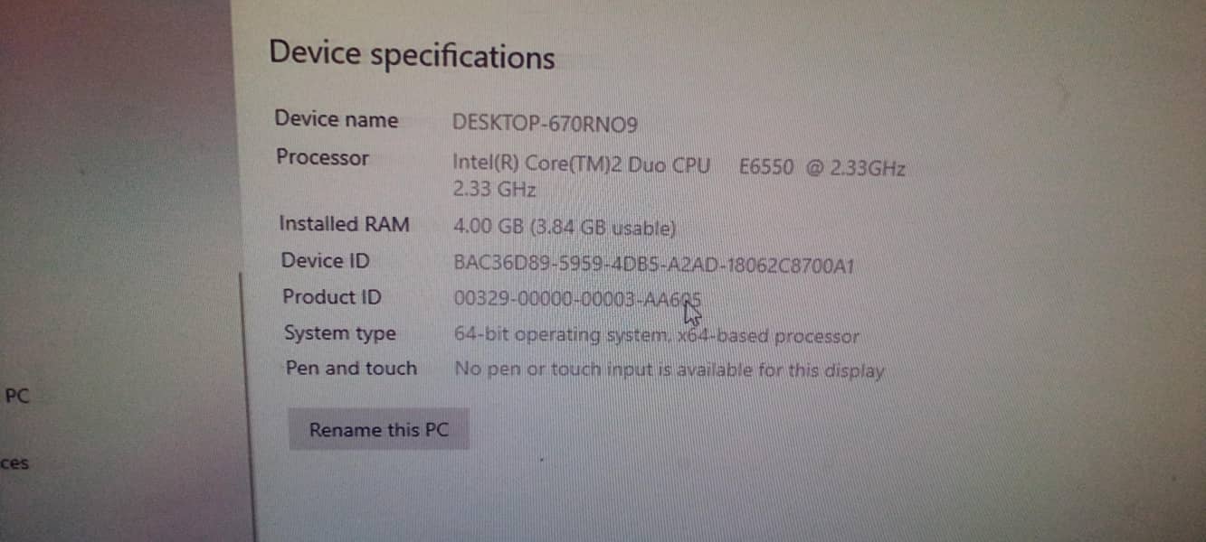 intel core 2 duo cpu 3