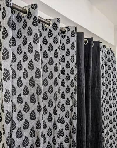 Premium Jacquard Curtains with Leaf Print for Modern Homes