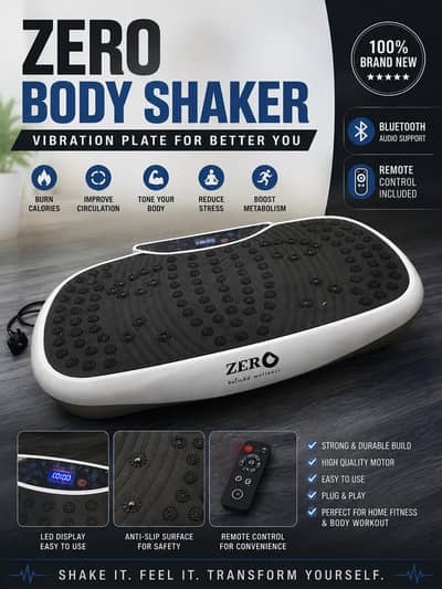 Brand New Zero Body Shaker – Never Used | Bluetooth Audio + Remote