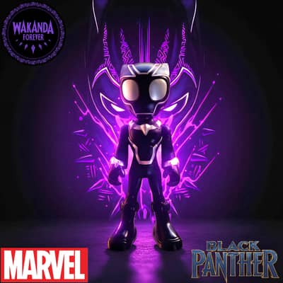 Black Panther Action Figure Toy - Marvel Spidey & Friends