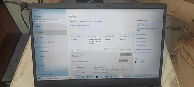 Lenovo x1 carbon 8 / 256 nvme with c type charger