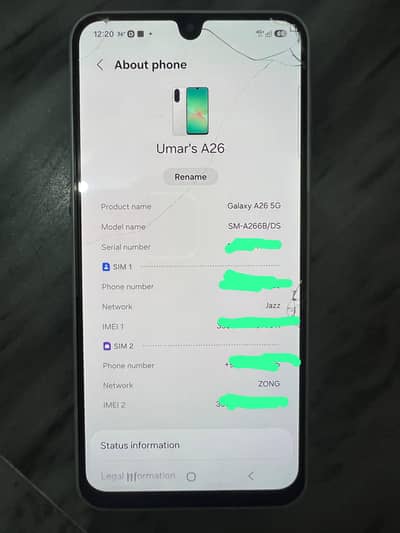 Samsung galaxy A26 5G 8/256
