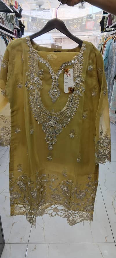 organza fancy suit 3pc