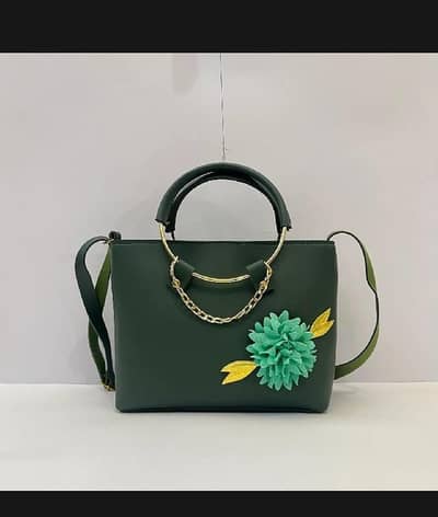 Elegant design handbag with hijabi girl art for women's