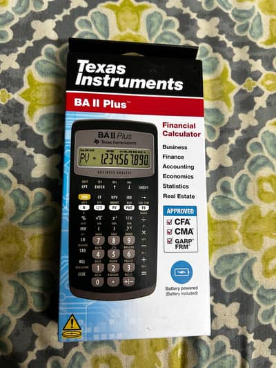 Financial Calculator Texas Instrument BA 2 Plus Brand New