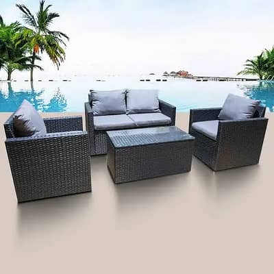 4 seat rattan sofa set/center table/caffee chair/restaurant furnitur