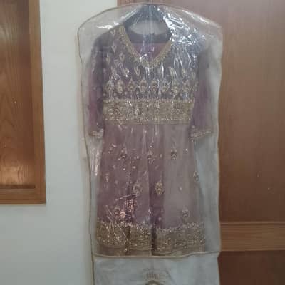 New beautiful embroidered  frock party wear dress and wedding