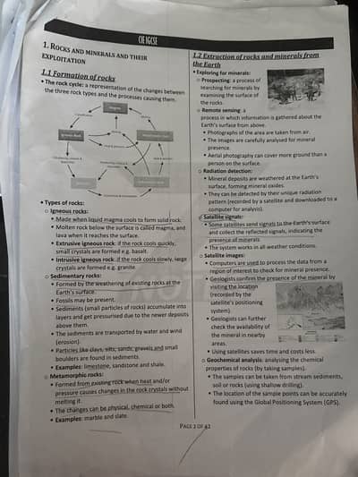 ENVIRONMENTAL MANAGEMENT OLEVELS NOTES
