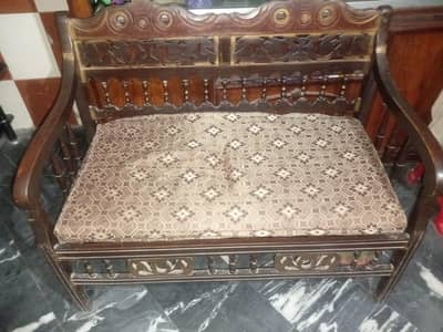 3 Seater wooden sofa set