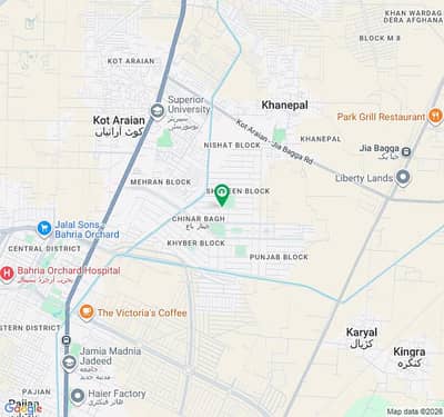 1. Kanal plot for sale in Chinar Bagh ideal location for construction demand 145 lac