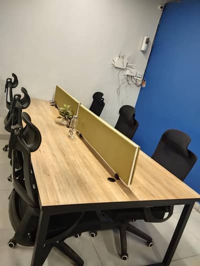 5 office tables 9x4ft Workstation / Conference Table - Modern Design