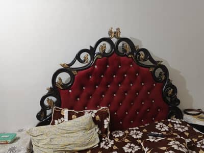 bed with side table and dressing for sale with unique price