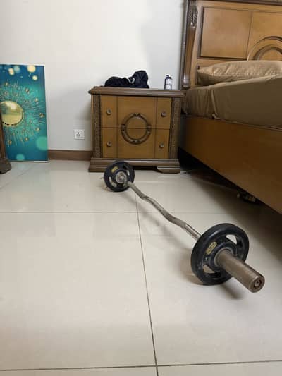 4 feet gym rods orginal with weights