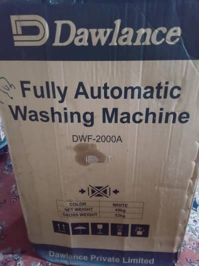 dawalance fully automatic washing machine