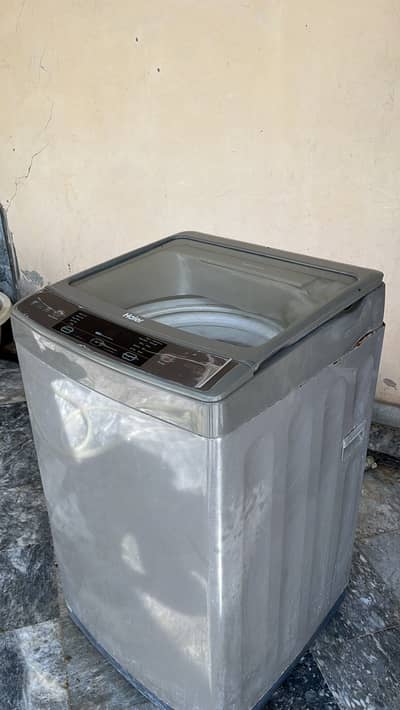 Haier automatic top load large tub washing machine and dryer
