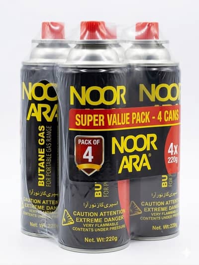 pack of 4 portable gas can 220g