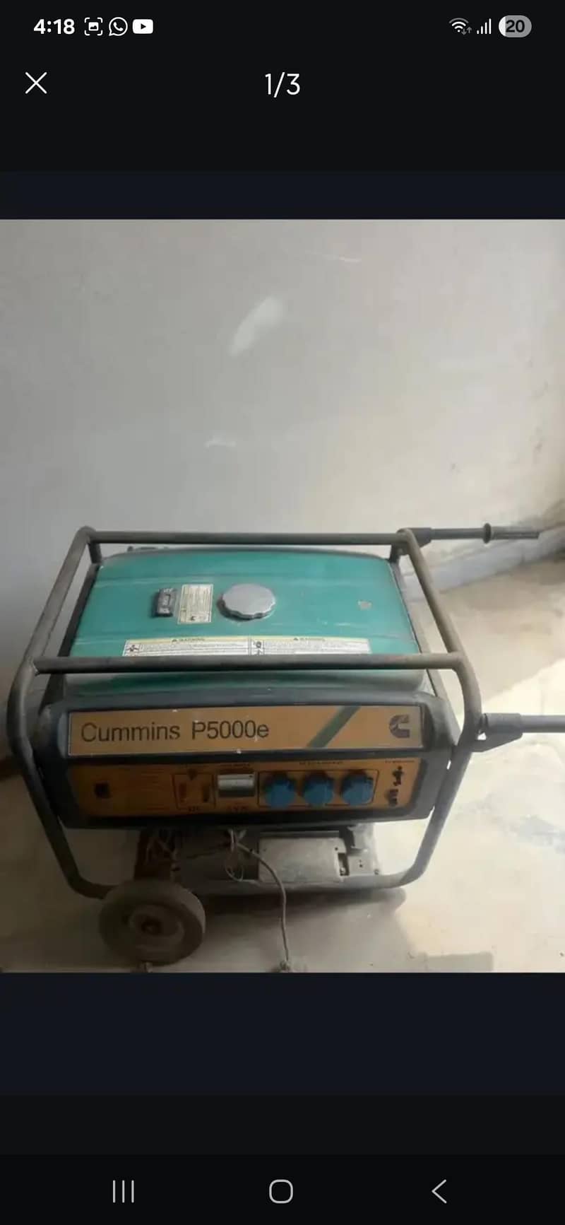 cummims generator 0