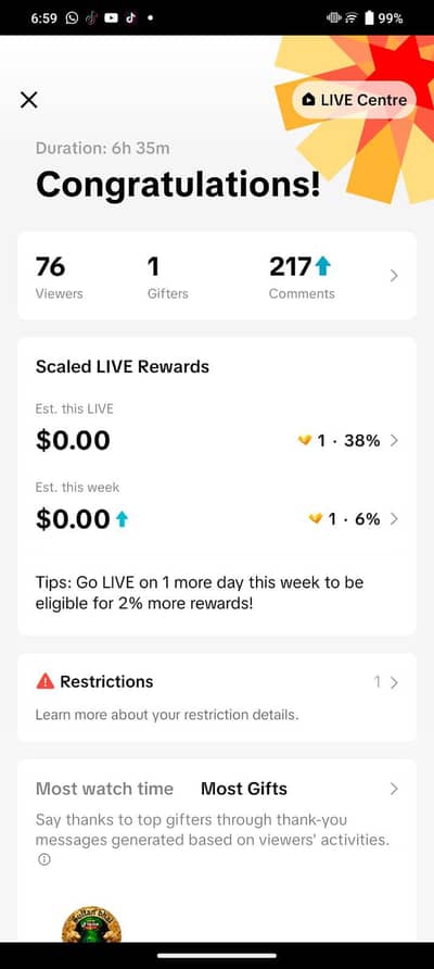 Tik Tok live Earning whatsapp 03481933563