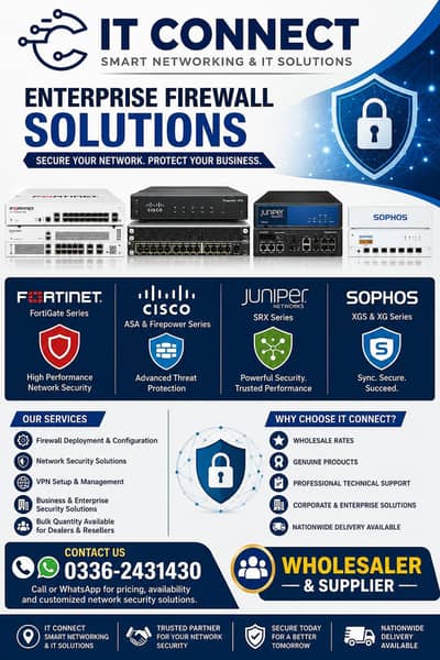 Fortinet | Cisco | Juniper | Sophos Firewall | IT Solutions