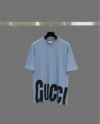 Mens BLUE PRINTED DRi Fit T-Shirt Round Neck Small to X_Large