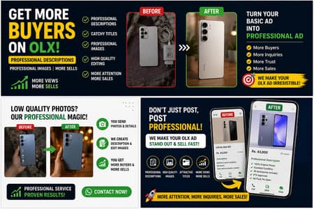  I Turn Ordinary OLX Ads Into Professional Listings | More Views • M