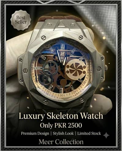 Luxury Skeleton Watch – Premium Stylish Design