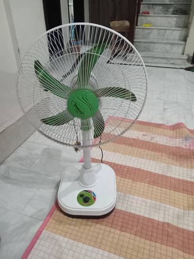 Electric fan with battery