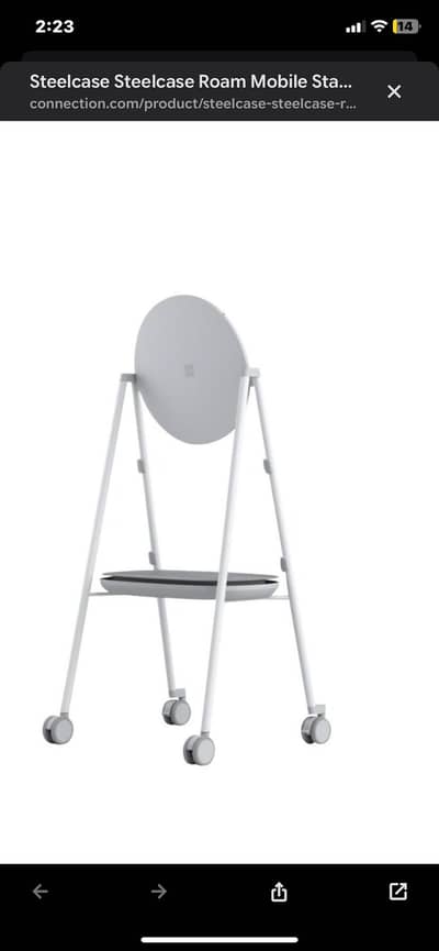 Microsoft Surface Hub 2S with steelcase Roam Mobile Stand