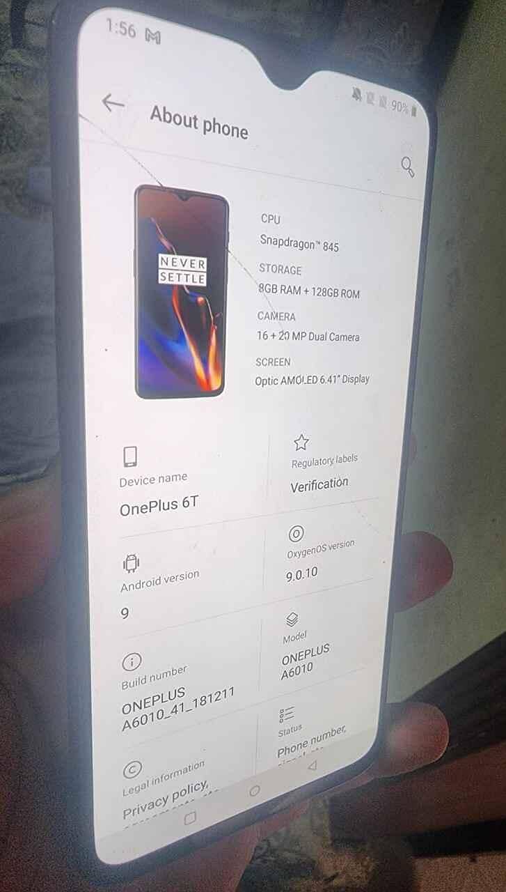 One Plus 6T 4
