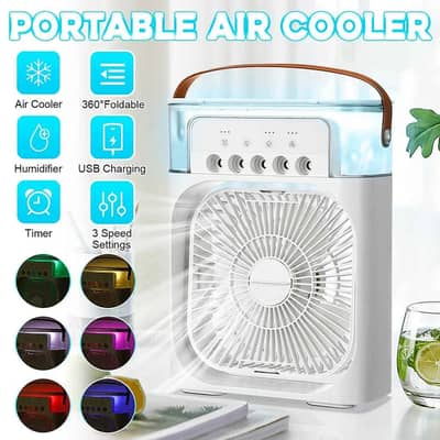 Portable Air Cooler and Mini China Fan 3 in 1 USB Desktop Cooler