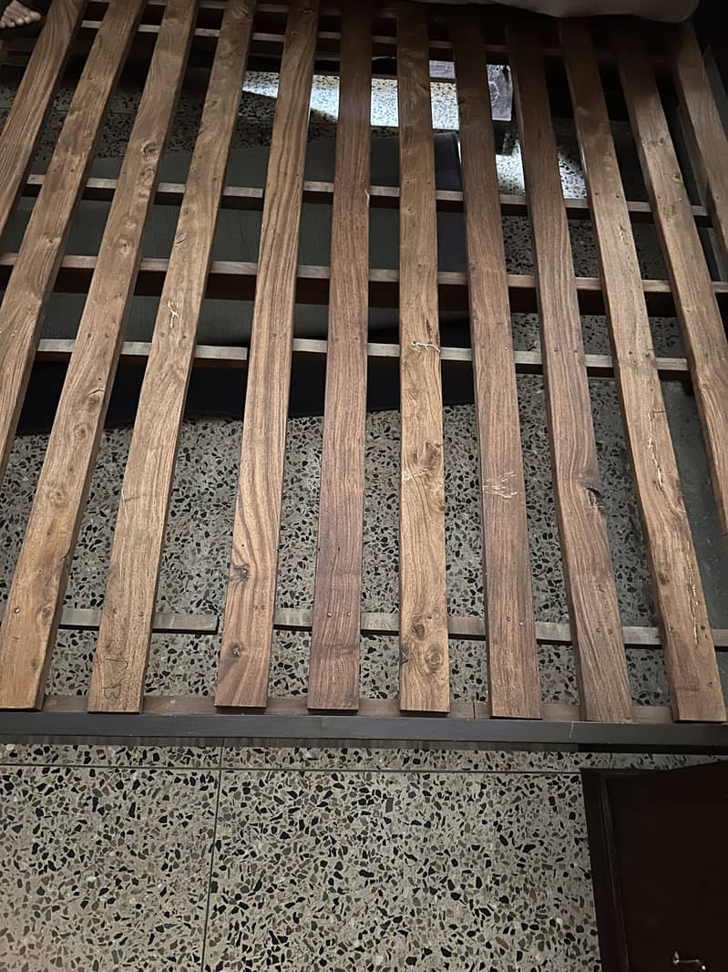 Solid wood king size bed set 7