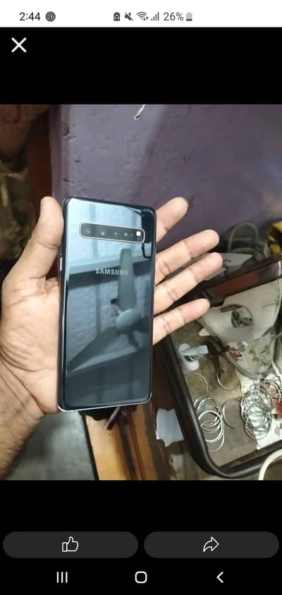 Samsung Mobile S10 5G 8 256 details pic mai please parh k msg Karo