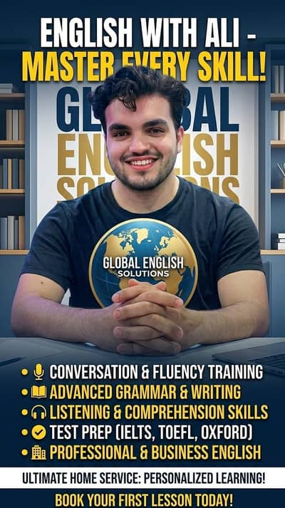 English language courses with Ali by level