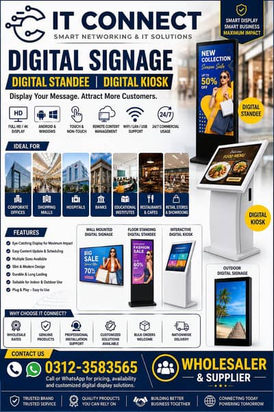 Digital Signage| Digital Standee | Digital Kiosk | Indoor & Outdoor