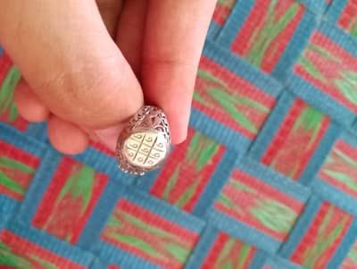 999 Naqsh Silver Ring For Sale