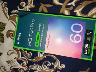 Infinix Hot 60 Pro 16/128 with box 3 months warranty