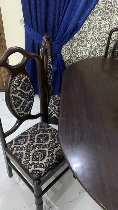 Dining table set of 6