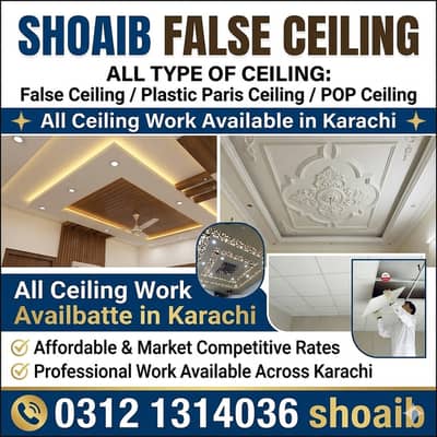 Gypsum ceiling-False ceiling-Spanish work-Office room ceiling-Ceiling