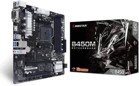 BioStar B450MX AMD Micro ATX Gaming Motherboard
