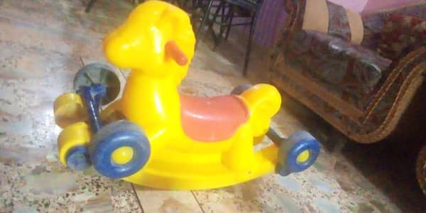 kids horse. kids car. and baby seater good condition