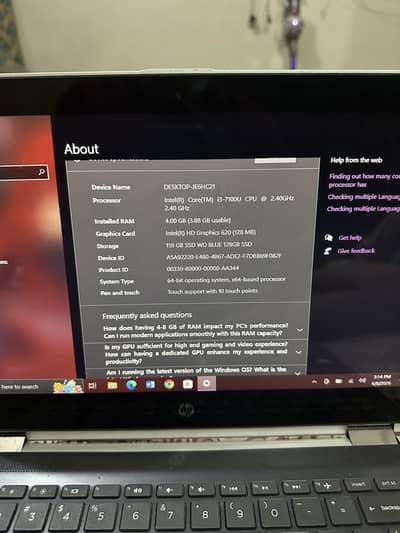 Hp pavilion x360 m3 convertible PC