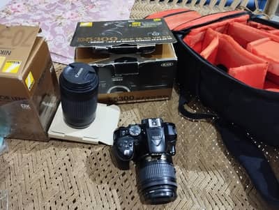 Nikon D5300 with 2 lens