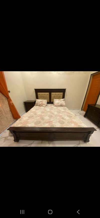 pure wooden bed set