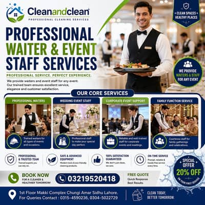 Professional Event Staff & Waiter Services