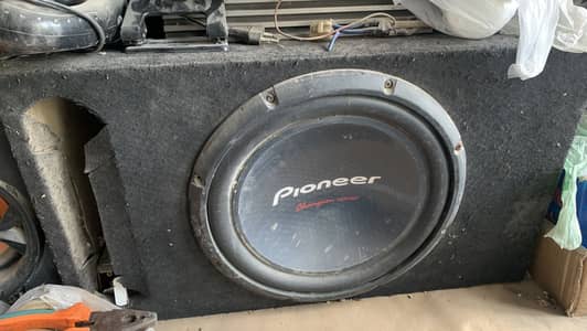 Original pioneer 12" subwoofer and basetube